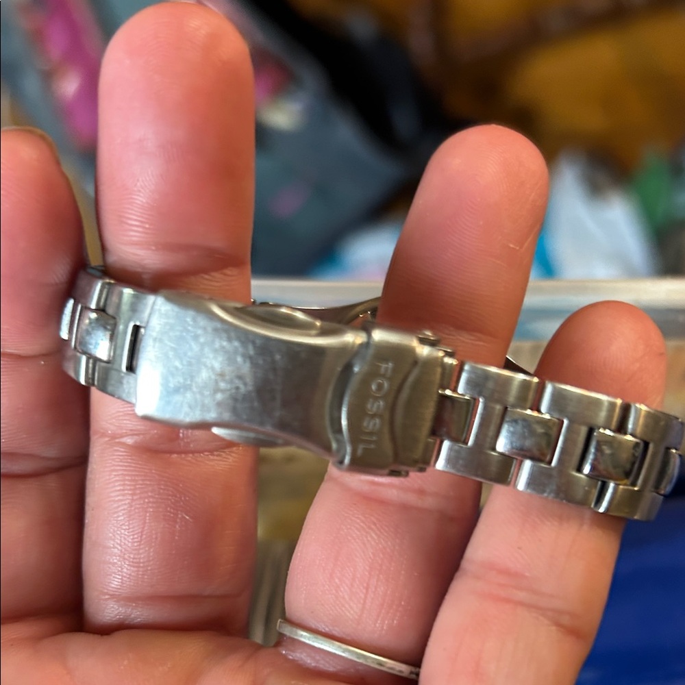 Fossil Silver and Blue Women's Watch - Picture 4 of 4